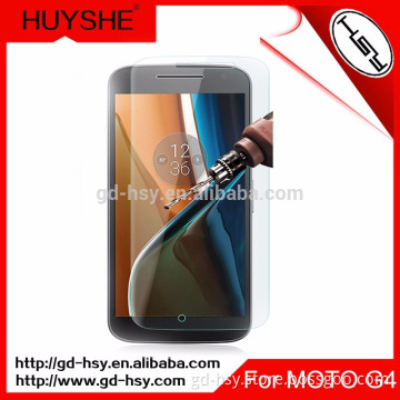 HUYSHE factory supply for Mortorola Moto G4 damage resistant 9h hardness tempered glass screen protector